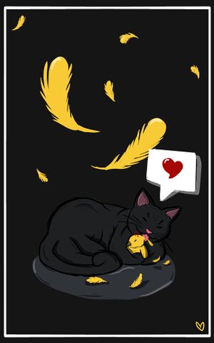 Chat noir et pioupiou - Sarahlpz.jpg