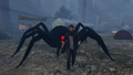 Araignée géante pendant Halloween