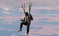 Jim fait du parachute