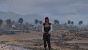 Anya domine Sandy Shores du haut de son caillou.jpg