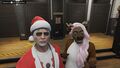 Kyle Lorkysson et Talya déguisé pour le TB de Noël